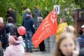 Воронежцам показали, как менялся Парад Победы на площади Ленина в Воронеже