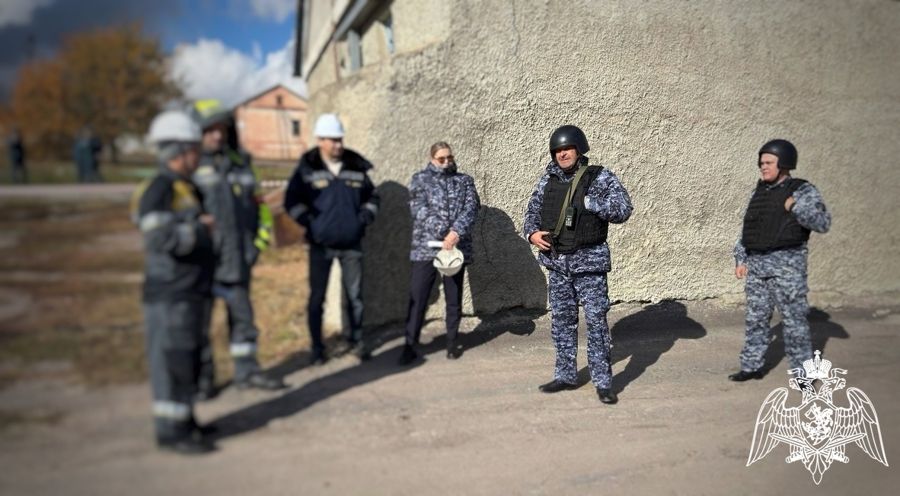 В Воронежской области прошли учения Росгвардии на объекте ТЭК