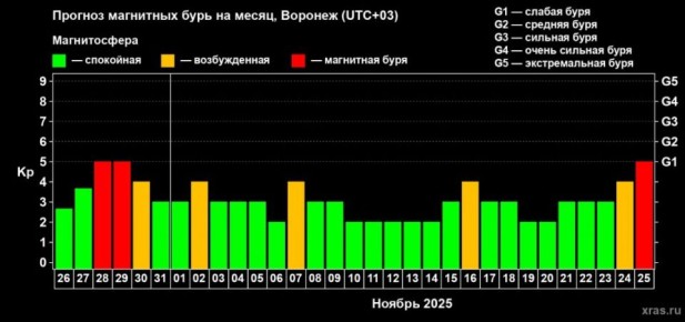 Метеозависимых воронежцев предупредили о магнитной буре, которая накроет регион в начале недели