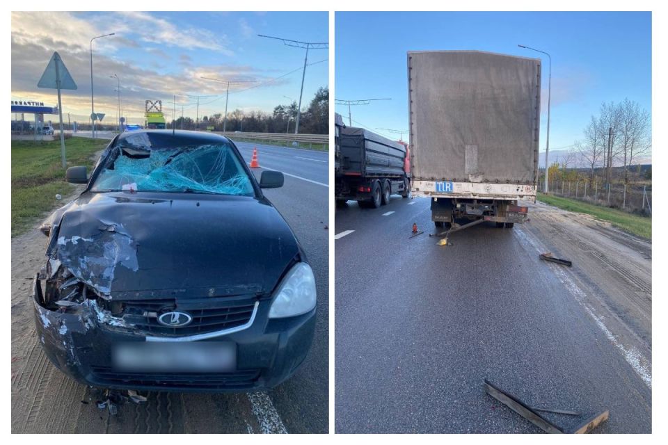 Подросток из Подольска пострадал в аварии легкового автомобиля с грузовиком в Воронежской области