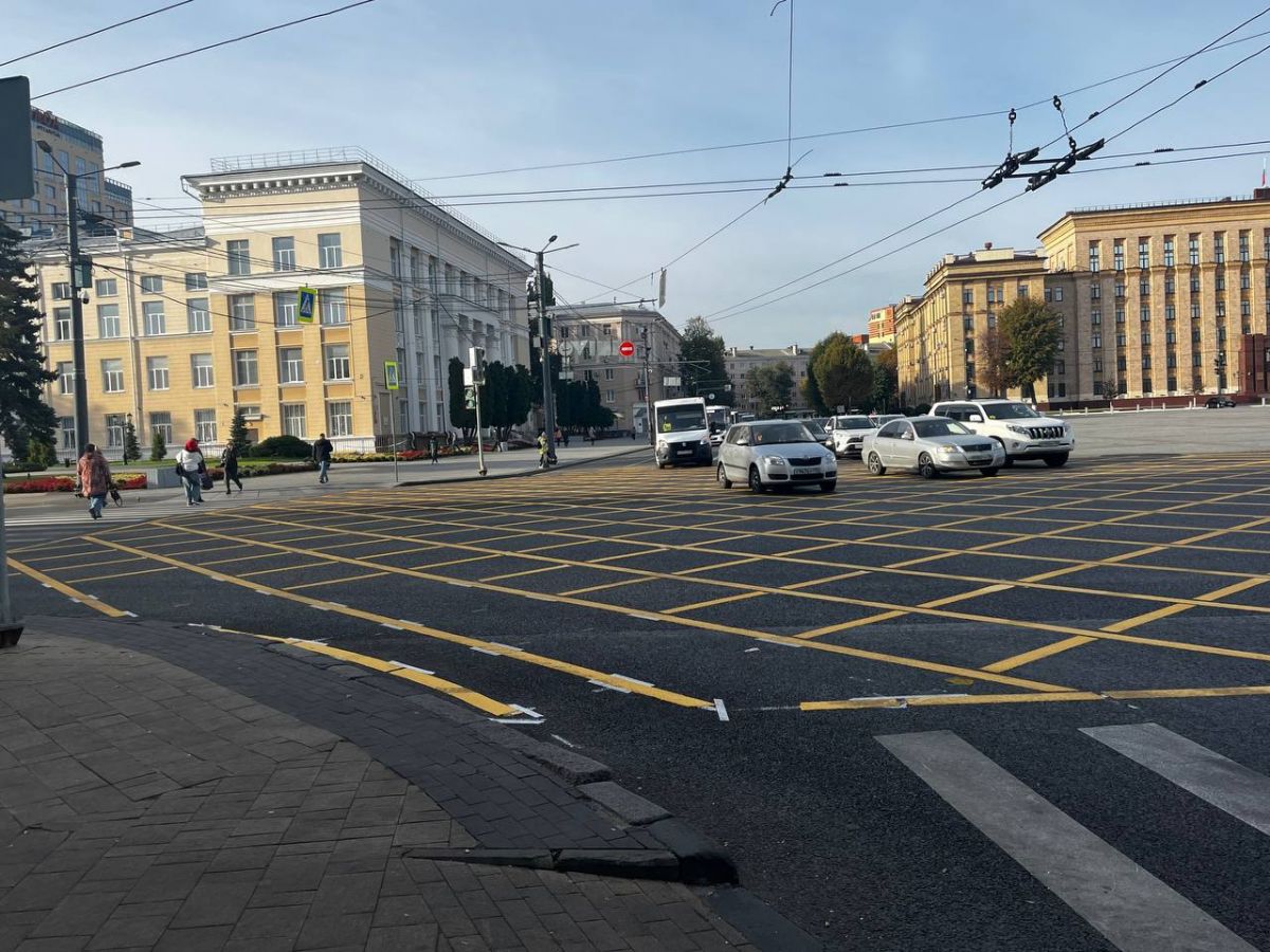 В Воронеже могут нанести новые вафельные разметки