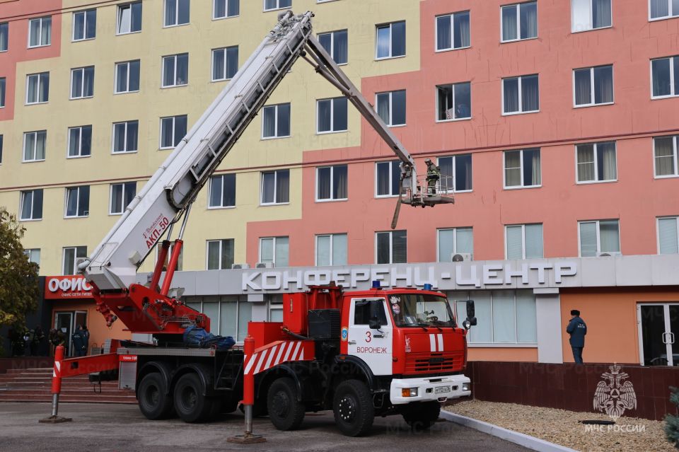 Пожарно-тактические учения на здании гостиницы «Бенефит Плаза»