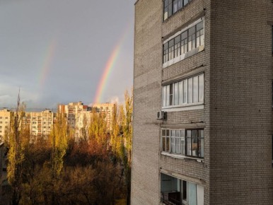 Невероятная двойная радуга украсила осеннее небо над Воронежем