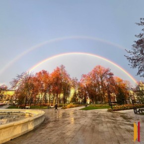 Двойная радуга над Воронежем