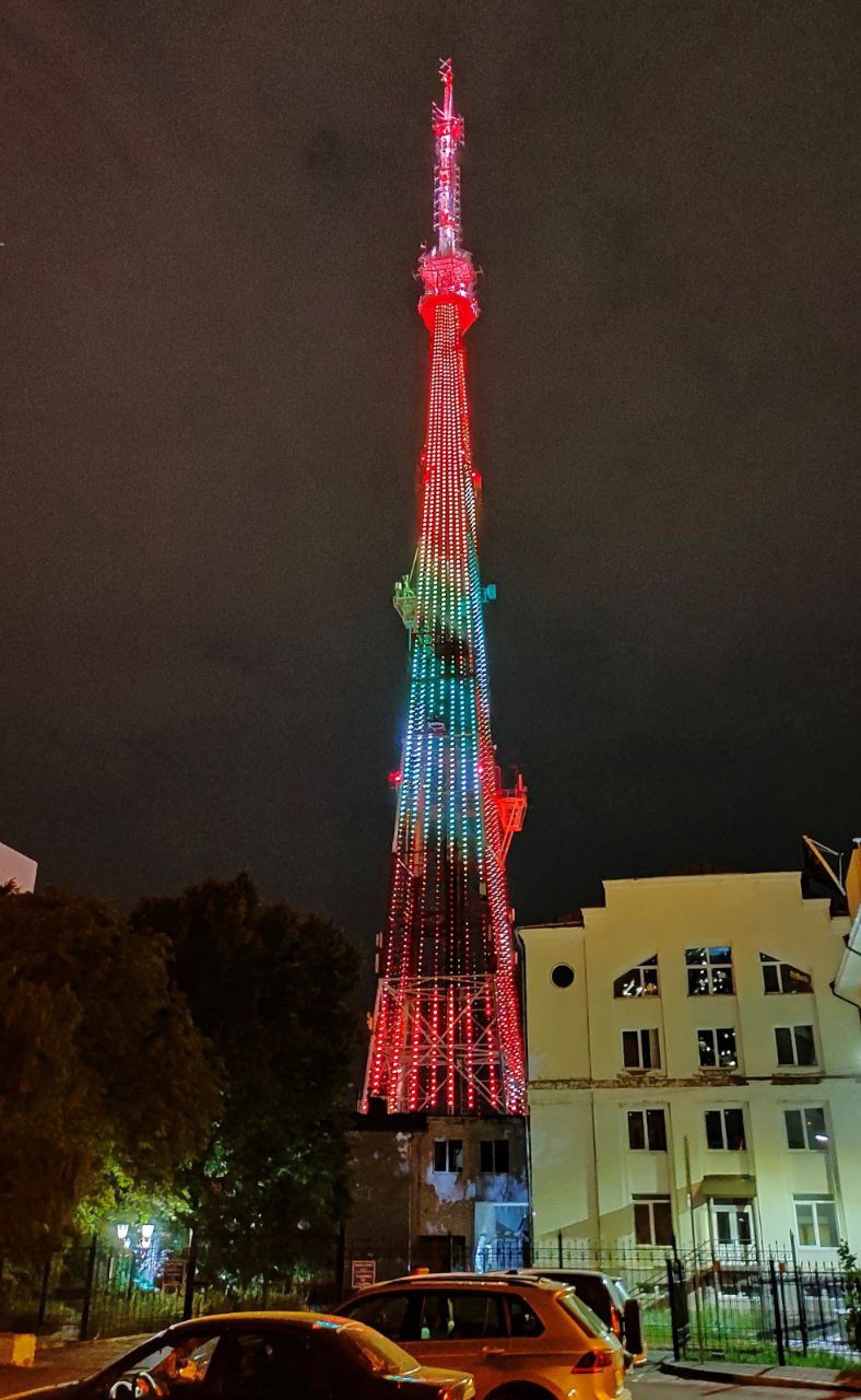 Воронежская телебашня засияет праздничной иллюминацией в выходные