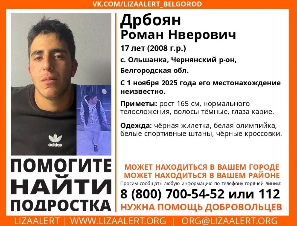 Волонтеры разыскивают пропавшего белгородского подростка на территории Воронежской области