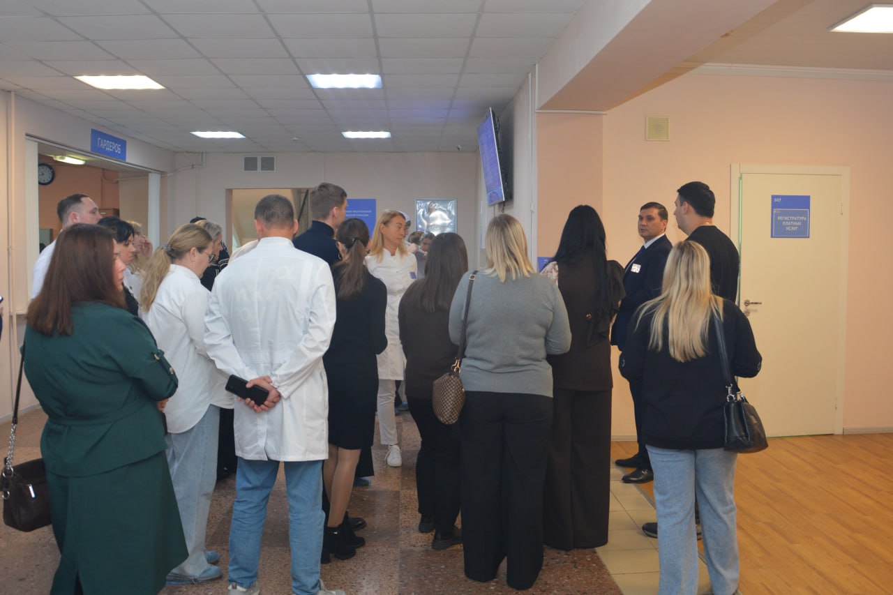 Городская поликлиника № 3 приняла делегацию из представителей медицинских учреждений Тамбовской области