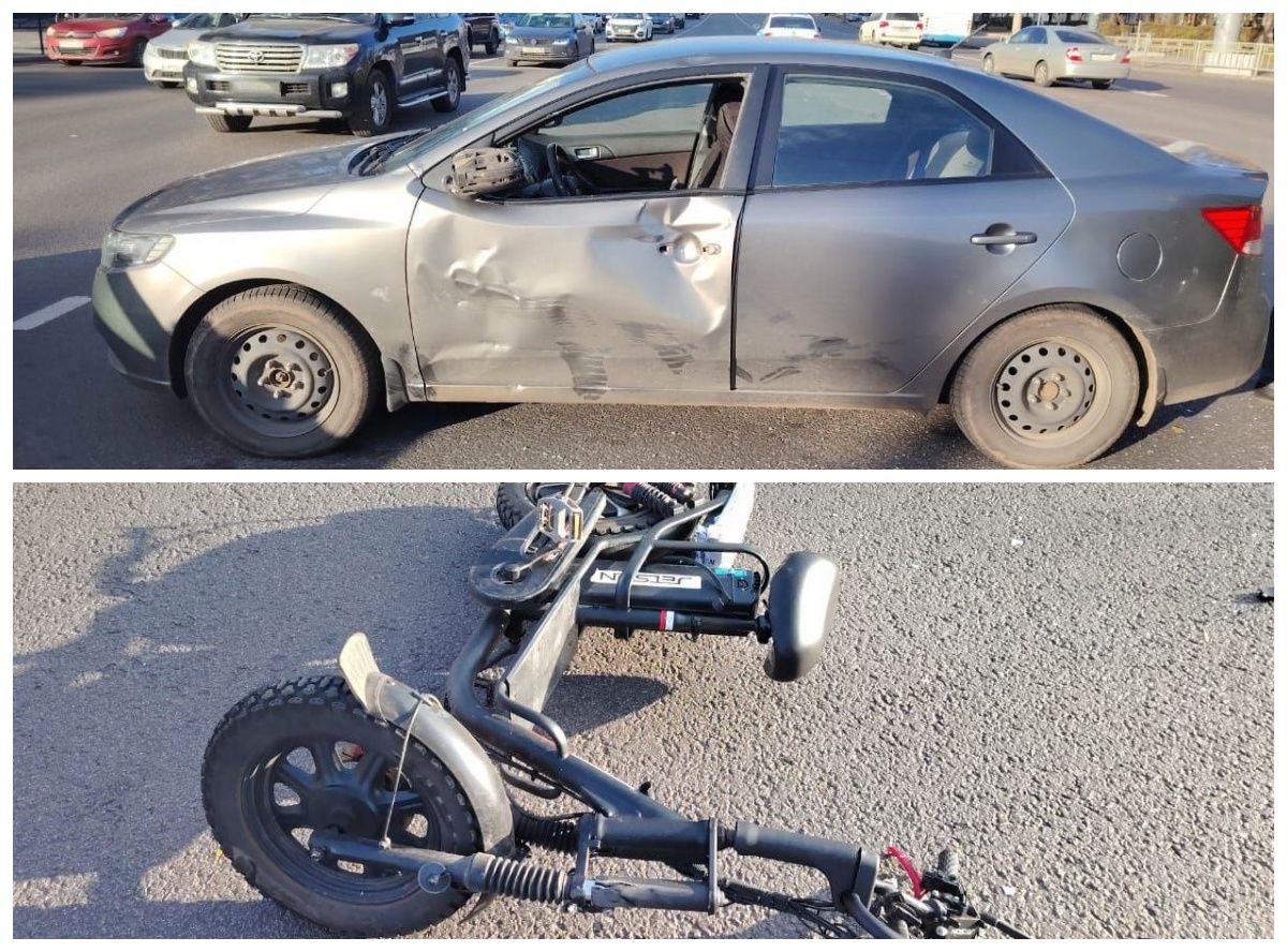 Водитель электроскутера оказался в больнице после ДТП с легковушкой на Заставе в Воронеже