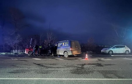 В Новоусманском районе погиб водитель легковушки после столкновения с микроавтобусом