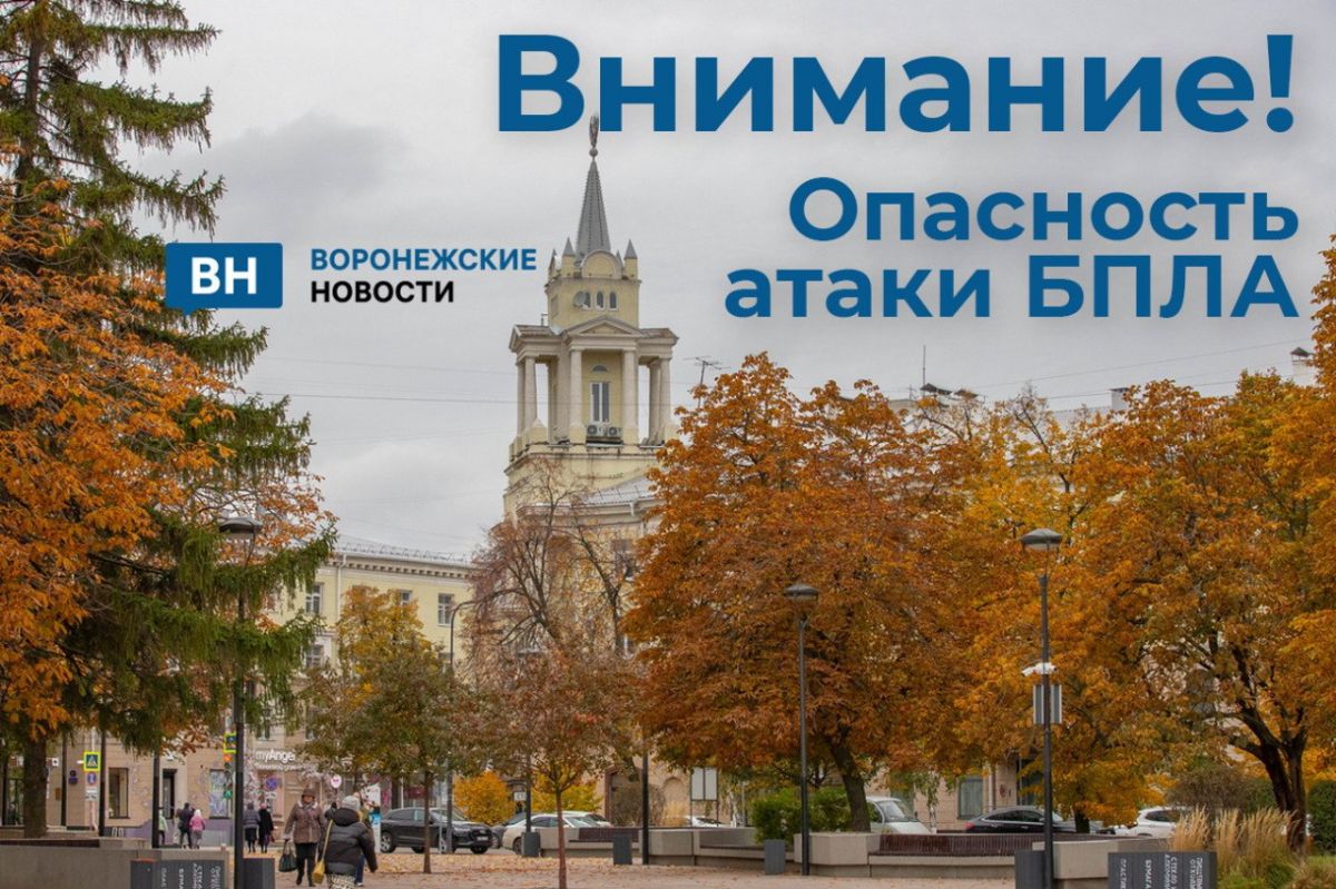 Губернатор Гусев предупредил воронежцев об опасности атаки беспилотников воскресным днем