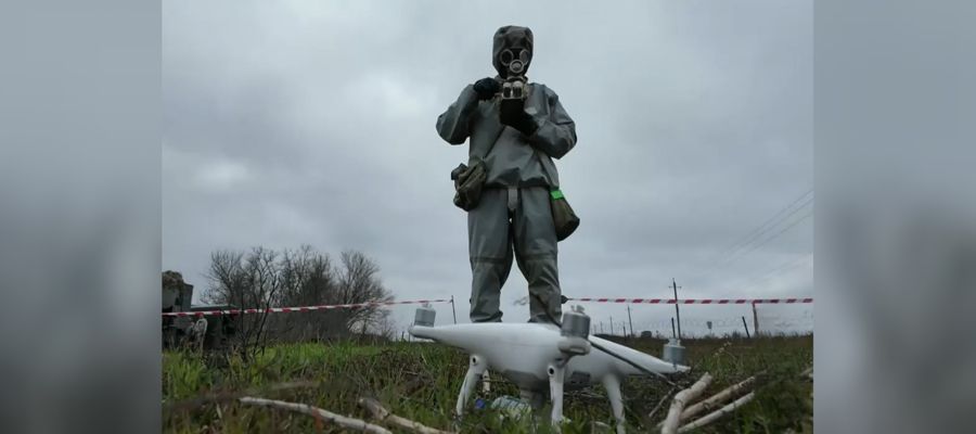 ПОДРАЗДЕЛЕНИЯ РХБ ЗАЩИТЫ РОСГВАРДИИ ВЫПОЛНЯЮТ ЗАДАЧИ В ЗОНЕ СВО