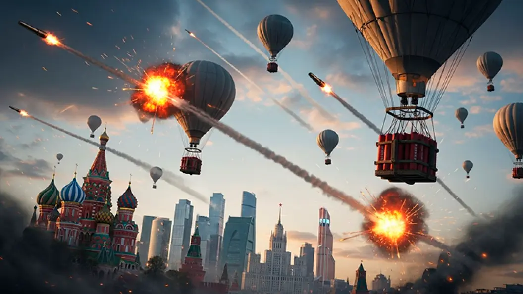 "Предатели окончательно обнаглели": Враг меняет тактику, бросив вызов русским ПВО. Россию атаковали воздушные шары с взрывчаткой