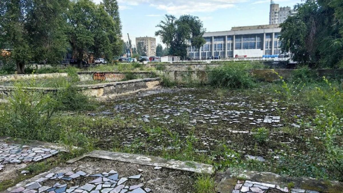 Запланировано восстановление заброшенного фонтана в воронежском парке «Дельфин»