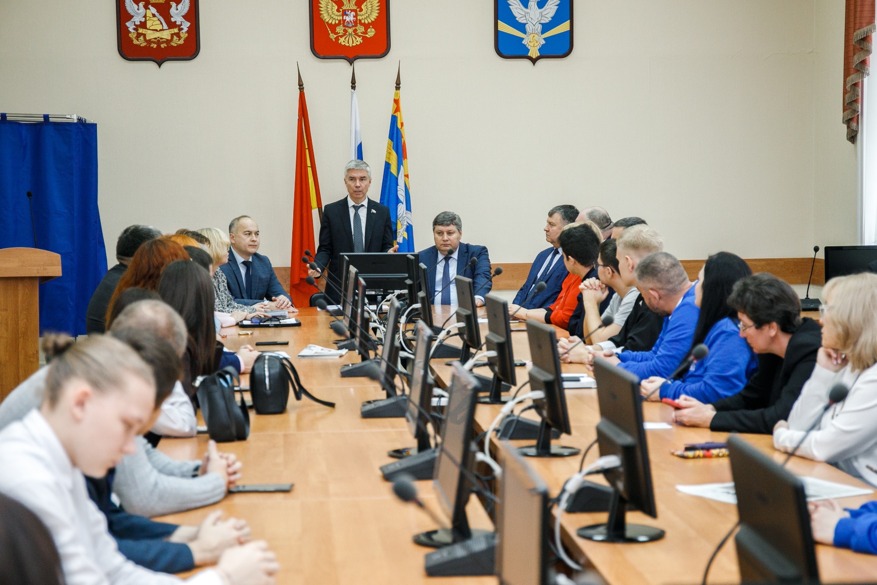 Николай Нетяга принял участие в мероприятиях рабочей поездки депутата Госдумы Евгения Ревенко в Нововоронеж