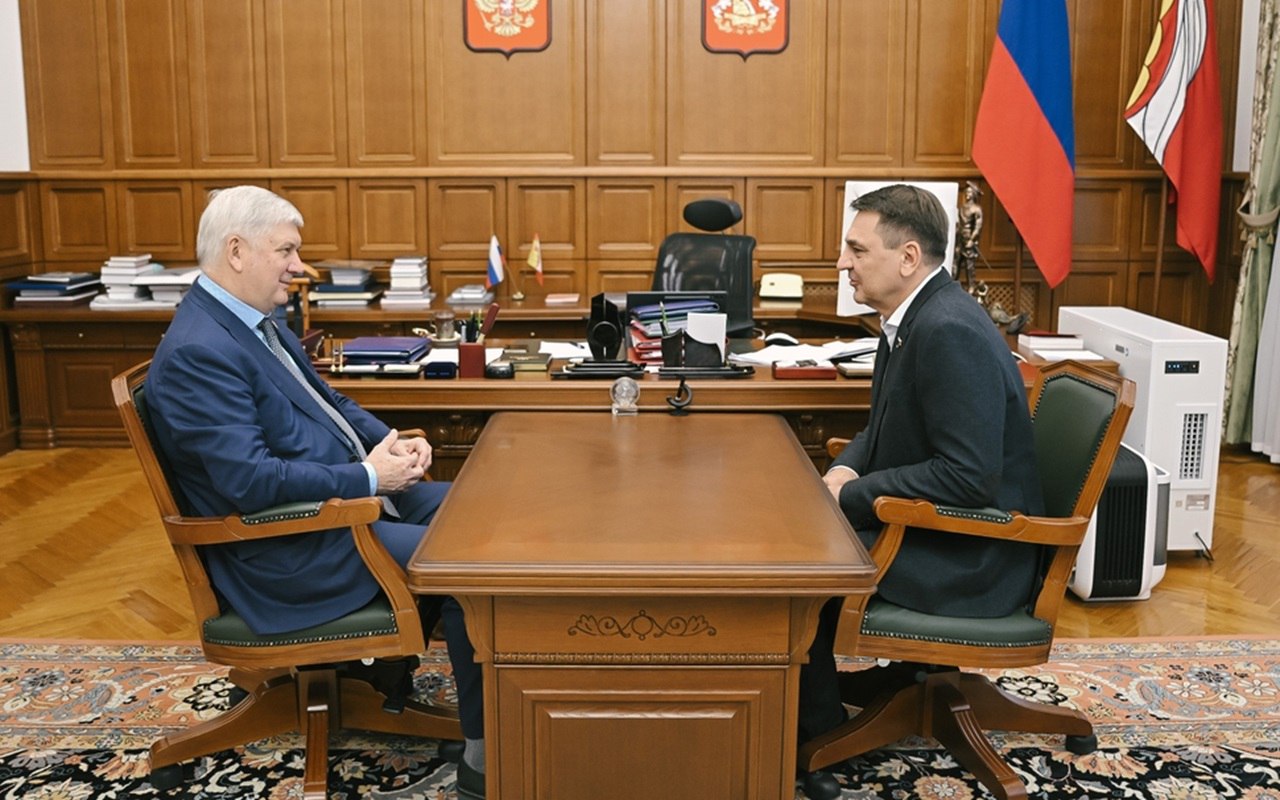 Губернатор Воронежской области Александр Гусев встретился с депутатом Государственной Думы РФ Андреем Марковым