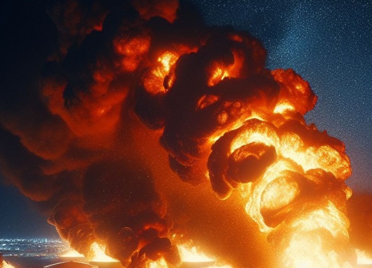 Всё в дыму: крупный пожар в Воронеже попал на видео