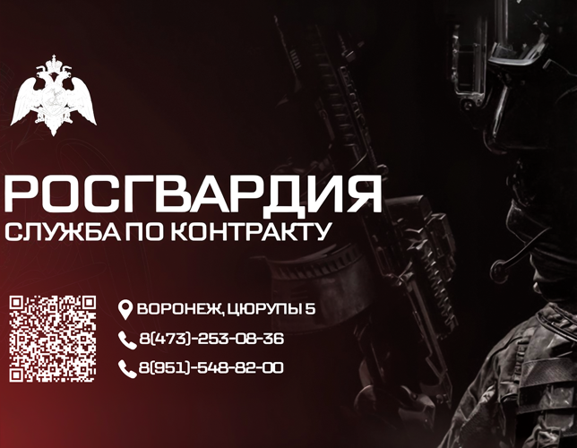 АКТУАЛЬНЫЕ ВАКАНСИИ УПРАВЛЕНИЯ РОСГВАРДИИ ПО ВОРОНЕЖСКОЙ ОБЛАСТИ