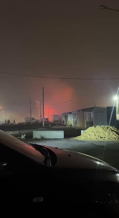 Ночью вспыхнул пожар рядом с Юго-Западной автостанцией