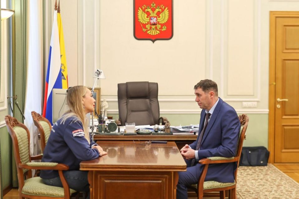 Мэр Воронежа Сергей Петрин обсудил взаимодействие с руководителем регионального отделения Народного фронта