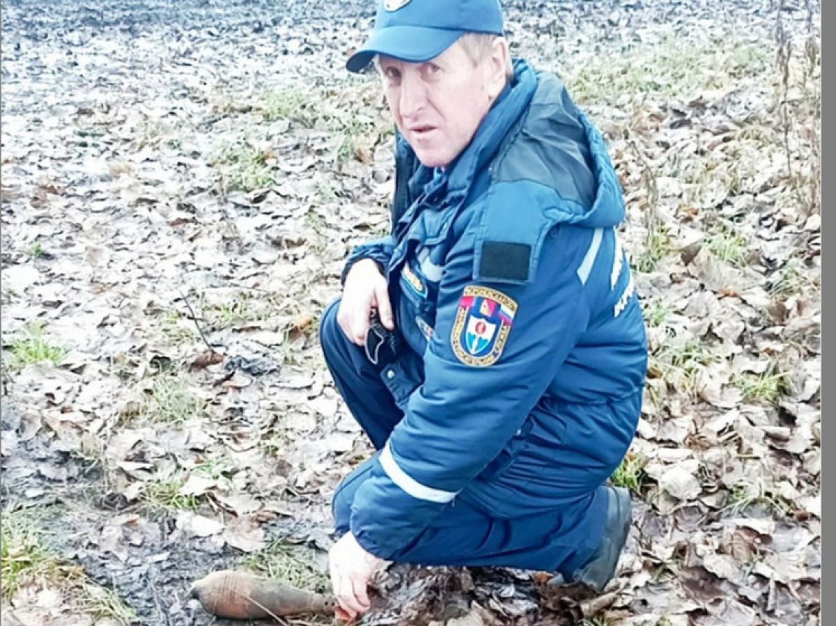 В Левобережном районе взорвали мину