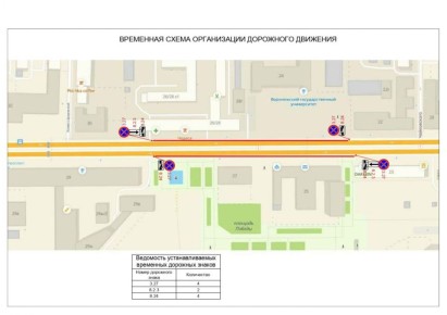 В Воронеже ограничат парковку на проспекте Революции