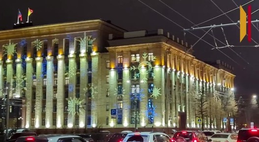 На площади Ленина царит настоящая зимняя сказка