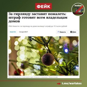 В Воронеже разоблачили фейк про штрафы за украшение домов гирляндами