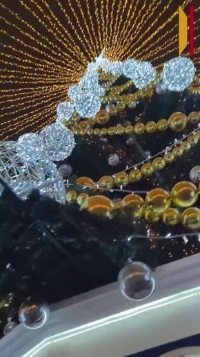 Воронежцы гуляют по новогодней площади Ленина