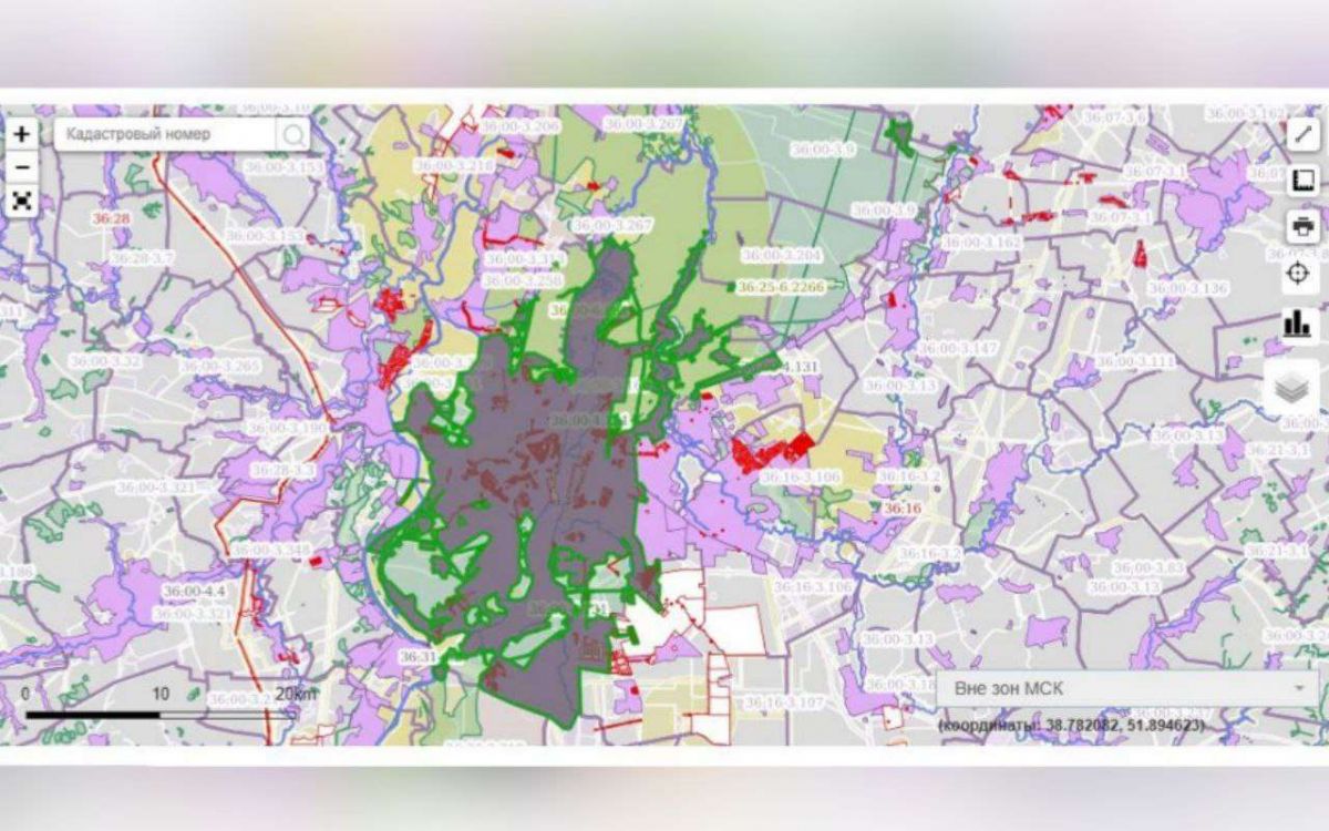 Границы столицы Черноземья официально закрепили в Едином государственном реестре