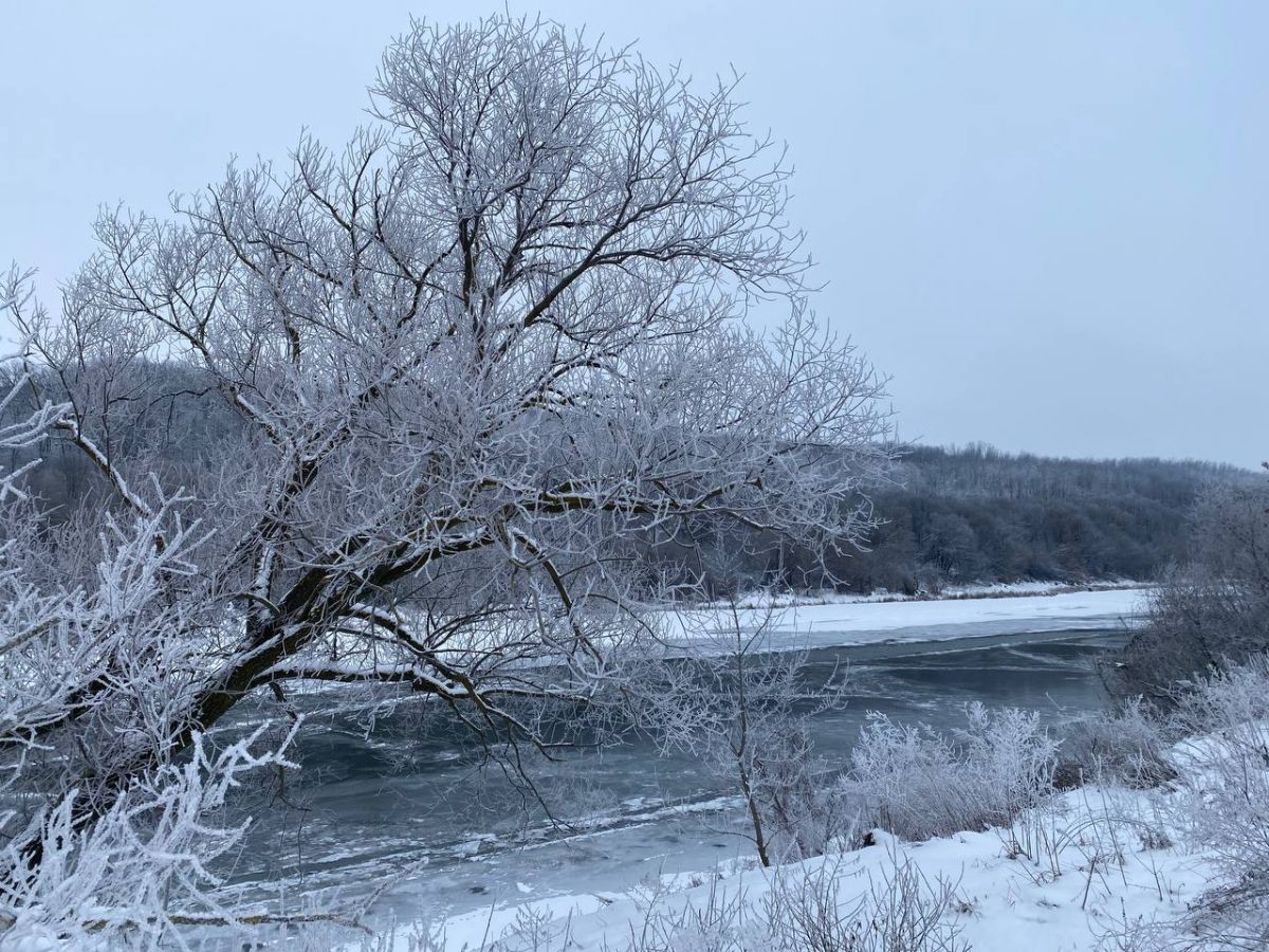 Фотограф Константин Лопухов поделился кадрами покрывшейся ледяной коркой реки Дон