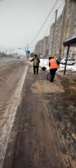 #уборка_Воронежа днём 7 января