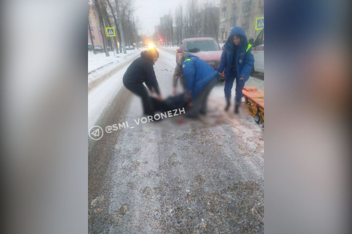 В Воронеже водитель из Липецкой области сбил 68-летнюю женщину на пешеходном переходе