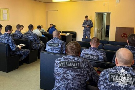В Воронеже прошло патриотическое информирование личного состава вневедомственной охраны