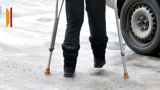 За неделю 1053 воронежца пострадали из-за гололеда