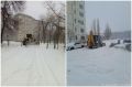 Коммунальщики приступили к очистке снега в Советском районе