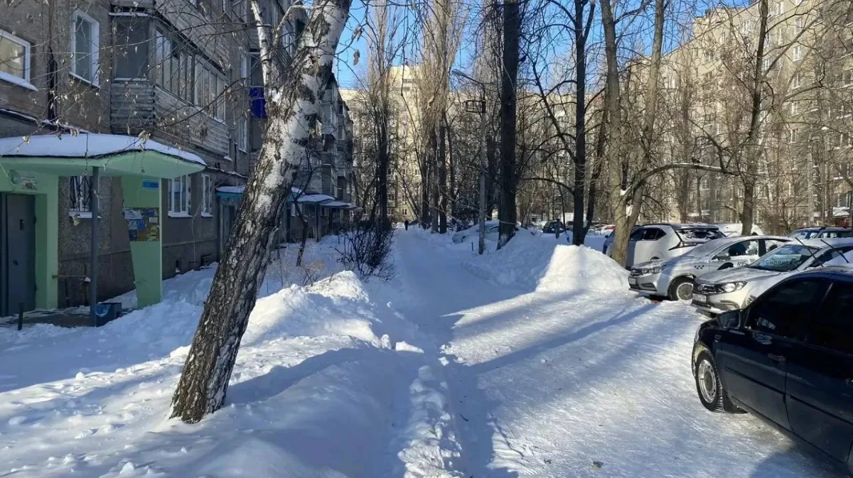 Воронежские управляющие компании очистили дворы от снега на четырех улицах областного центра
