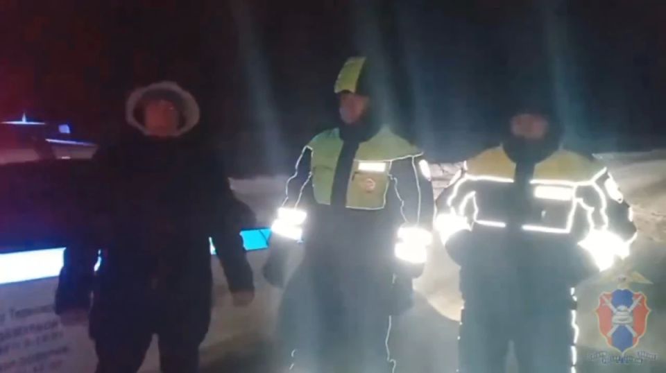 Воронежские полицейские помогли водителю «Лады Гранты» выбраться из снежной ловушки