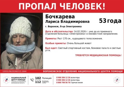 Волонтёры ищут женщину, ушедшую из больницы «Электроника» в Воронеже