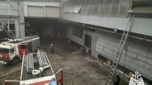 В Воронеже на заводе «Янтарь» 14 февраля произошел пожар: фото