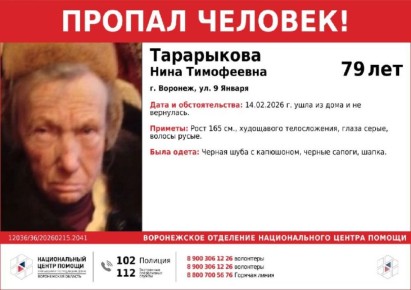 79-летнюю пенсионерку в шубе ищут воронежские волонтёры