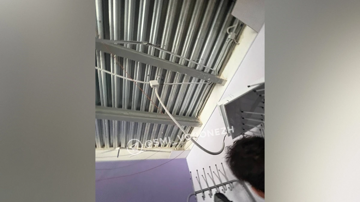 В Воронеже в недавно отремонтированной школе №29 обвалился потолок