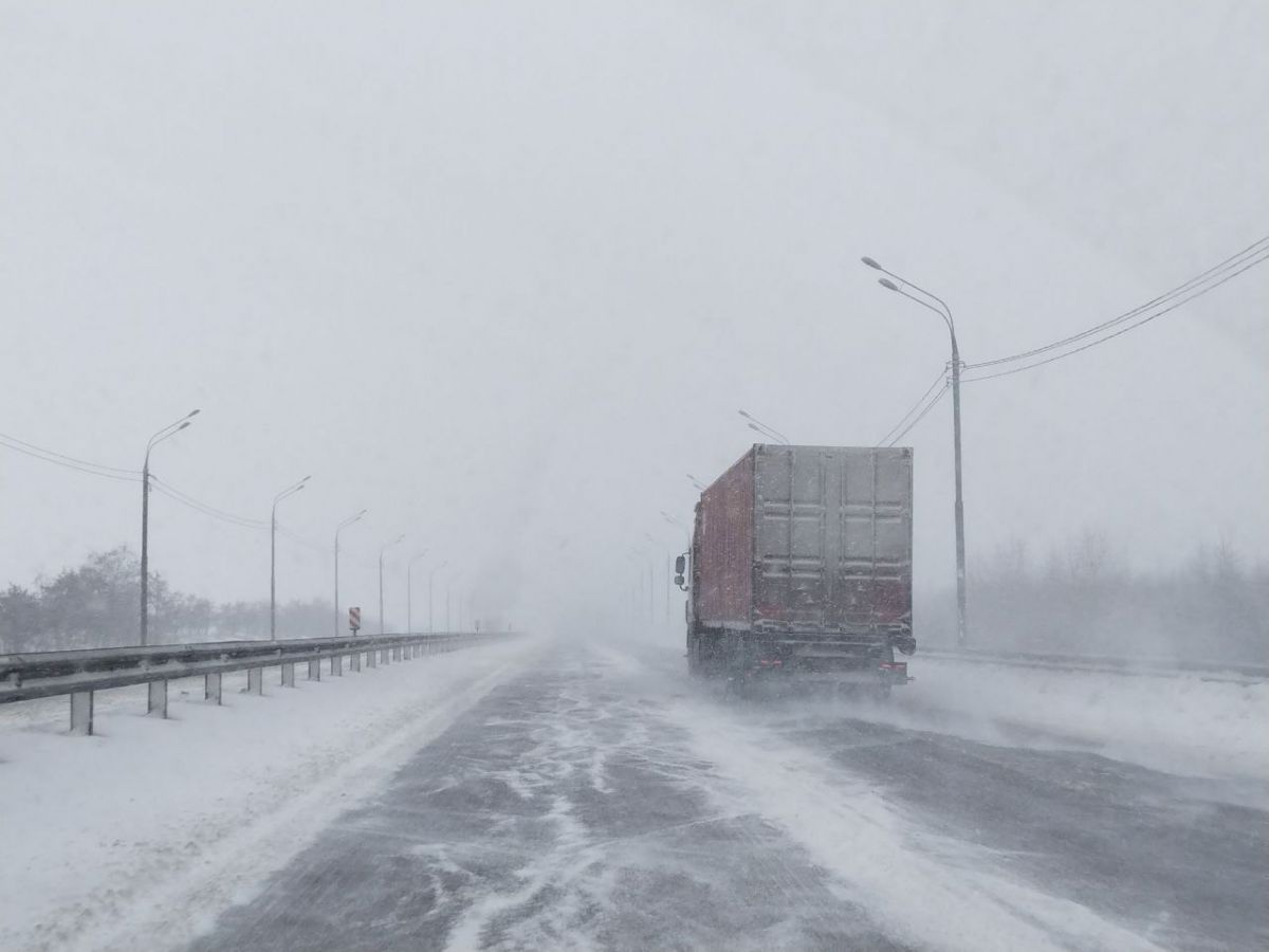 Воронежских водителей предупредили о снегопаде на трассе М-4 «Дон»