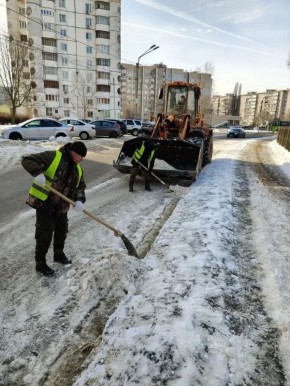 #уборка_Воронежа днём 23 февраля