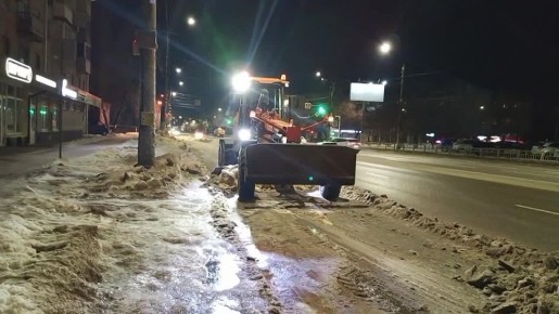 #уборка_Воронежа ночью с 27 на 28 февраля