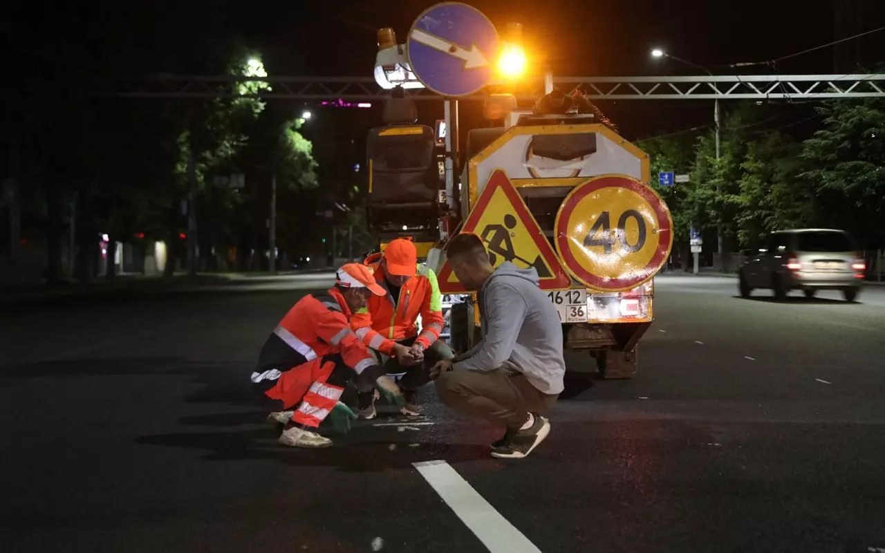 Мэрия Воронежа ищет подрядчика для нанесения дорожной разметки