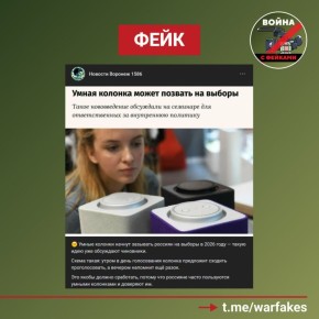 В Воронежской области опровергли фейк об умных колонках, зазывающих россиян на выборы