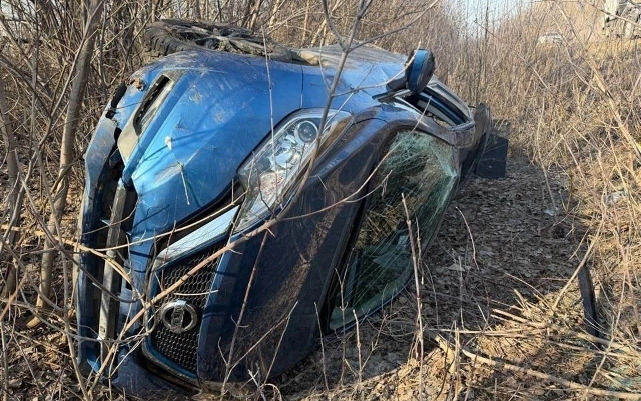 Пассажирка иномарки пострадала в ДТП с опрокидыванием в Новоусманском районе