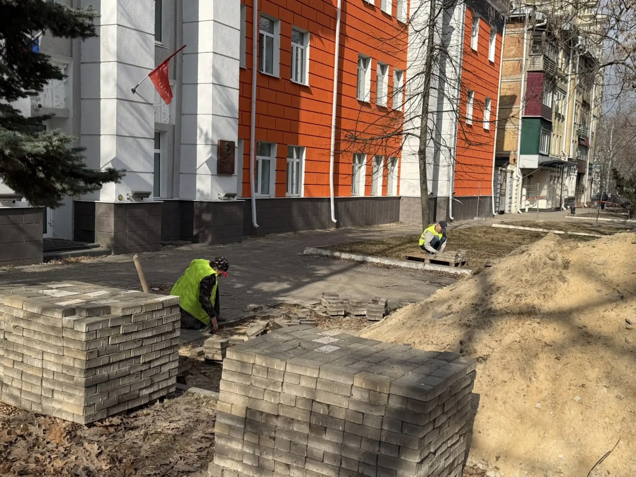 Продолжается реконструкция бульвара на Карла Маркса