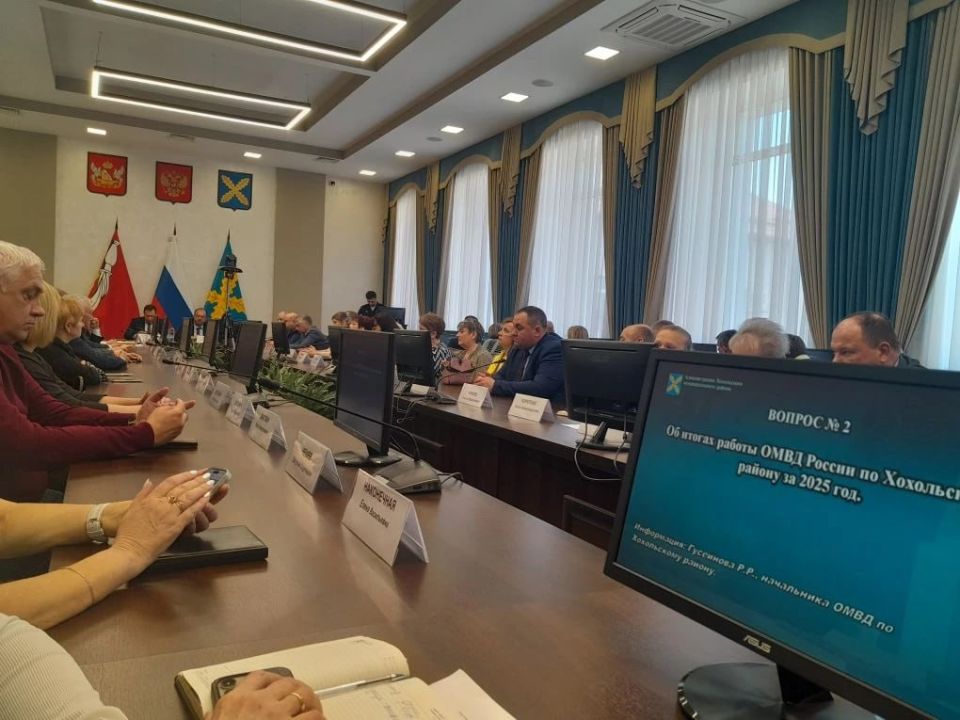 Итоги работы полиции Хохольского района за 2025 год