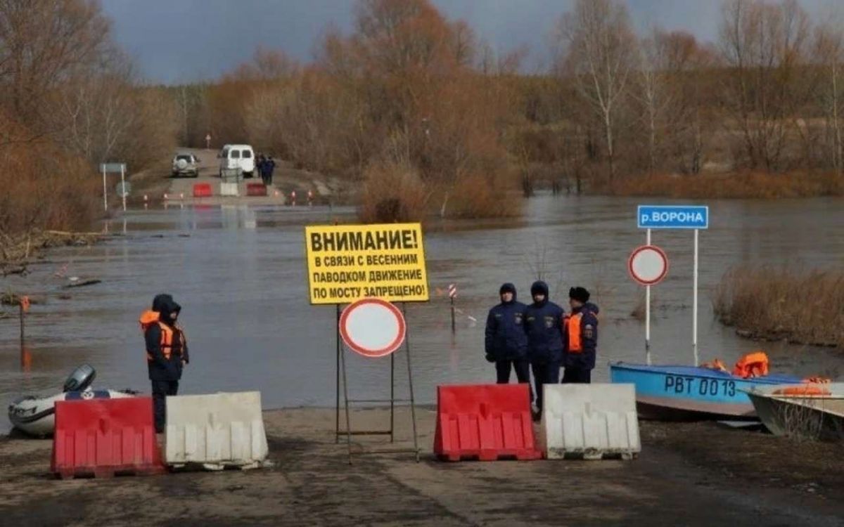 B Воронежской области осталось всего два затопленных низководных моста